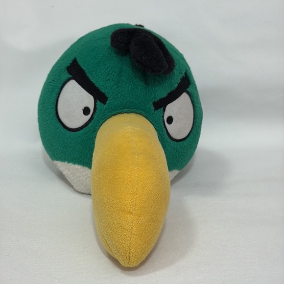 Rare Angry Birds Green Toucan Bird Plush Stuff Animals 2010 - Picture 3 of 6